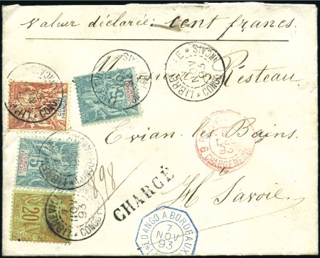 Stamp of Colonies françaises » Colonies Francaise Collections et Lots 1890-1920, +30 lettres surtout Madagascar et Congo