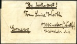 Stamp of Zanzibar » The Zanzibar Post Office (1895-1964) 1896 (Oct 26) Home-made wrapper at double book pos