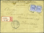 Stamp of Zanzibar » The German Post Office (1890-1891) 1890 (Sep 9) German East Africa Company envelope (