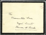 Stamp of Zanzibar » Miscellaneous Material 1926 (May 26) Buckingham Palace headed mourning le
