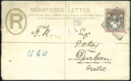 Stamp of Zanzibar » The Zanzibar Post Office (1895-1964) 1899-1903, Group of 10 covers/cards with 1899-1901