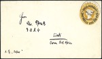 Stamp of Zanzibar » The Indian Post Office (1875-1895) 1895 & 1896, Pair of overprinted 2a6p on 2a6p post