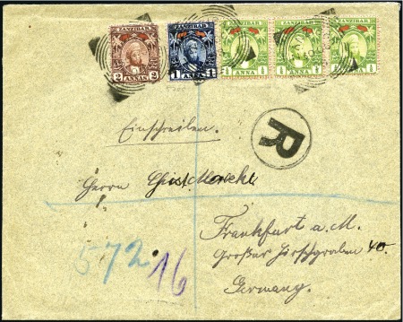 Stamp of Zanzibar » The Zanzibar Post Office (1895-1964) 1898 (Oct 30) "D.O.A.L." envelope (imprint on back