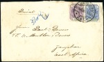 Stamp of Zanzibar » Destination Mail TRANSVAAL: 1898 Pair of incoming covers, one a com