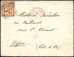 Stamp of Zanzibar » The Indian Post Office (1875-1895) 1886 (May 7) Envelope from a member of the Expedit