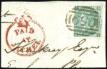 Stamp of Great Britain » British Post Offices Abroad » Crown Circle Handstamps HAITI, JACMEL: 1870 (Apr 12) Commercial entire to 