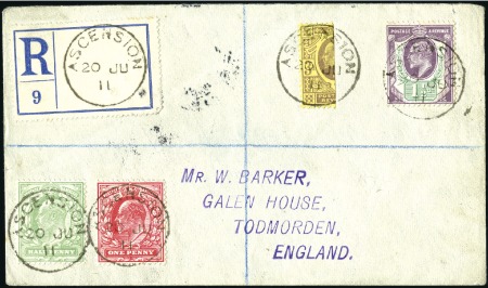 Stamp of Great Britain » British Post Offices Abroad ASCENSION: 1911 (Jun 20) "Barker" philatelically i