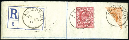Stamp of Great Britain » British Post Offices Abroad ASCENSION: 1902-11 KEVII 4d orange unauthorised BI