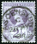 Stamp of Great Britain » British Post Offices Abroad ASCENSION: QV selection incl. 1881 1d lilac (2), 1
