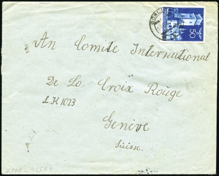 Stamp of Israel » Israel: The Holocaust - Ghettos GORLICE: 1940 Censored envelope franked General Go