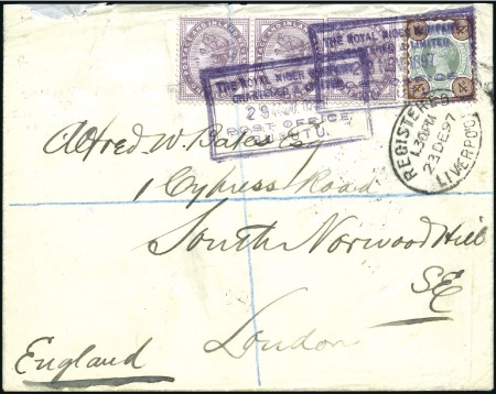 Stamp of Great Britain » British Post Offices Abroad NIGER COMPANY, BURUTU: 1897 (Nov 29) Envelope sent