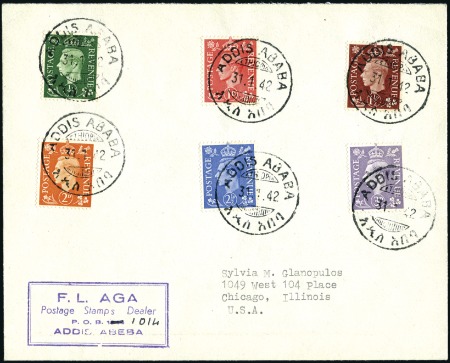 Stamp of Great Britain » British Post Offices Abroad ETHIOPIA: 1942 (Jan 31) Envelope to the USA with G