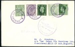 Stamp of Great Britain » British Post Offices Abroad TRISTAN DA CUNHA: Group of 5 covers incl. 3 with t
