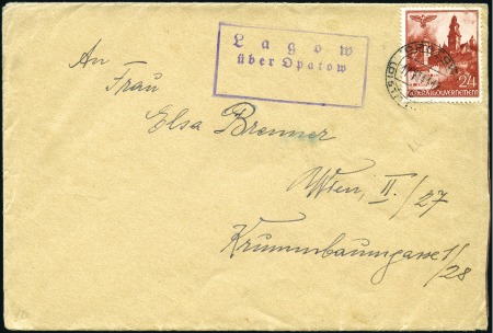 Stamp of Israel » Israel: The Holocaust - Ghettos OPATOW: Envelope franked General Government 24pfg 
