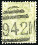 Stamp of Great Britain » British Post Offices Abroad CYPRUS, LARNACA: Selection of used singles incl. 2