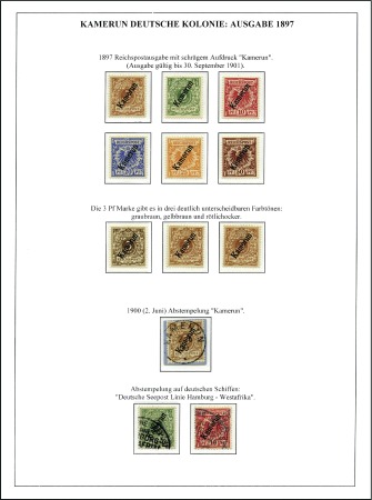 Stamp of Germany » Germany Collections and Large Lots 1884-1917, Extensive GERMAN COLONIES collection wr