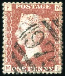 Stamp of Great Britain » British Post Offices Abroad CYPRUS, LIMASSOL: 1d Red plate selection with "975