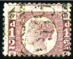 Stamp of Great Britain » British Post Offices Abroad CYPRUS, NICOSIA: 1/2d Rose-Red selection with "969