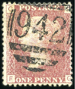 Stamp of Great Britain » British Post Offices Abroad CYPRUS, LARNACA: 1d Red comprehensive selection wi