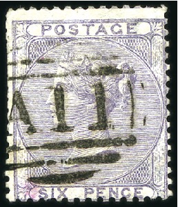 Stamp of Great Britain » British Post Offices Abroad ST. LUCIA: 1857 1d Red, 1857 4d Rose and 1856 6d L