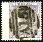 Stamp of Great Britain » British Post Offices Abroad GRENADA: Selection with "A15" numerals incl. 1857 
