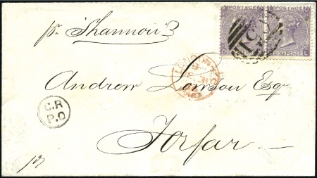 Stamp of Great Britain » British Post Offices Abroad DWI, ST. THOMAS: 1866 (Dec 14) Envelope to Scotlan