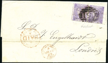 Stamp of Great Britain » British Post Offices Abroad DWI, ST. THOMAS: 1869 (Mar 15) Entire to England w