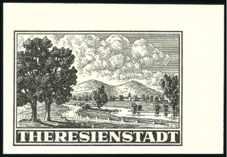 Stamp of Israel » Israel: The Holocaust - Ghettos THERESIENSTADT: Parcel stamp in black, imperforate