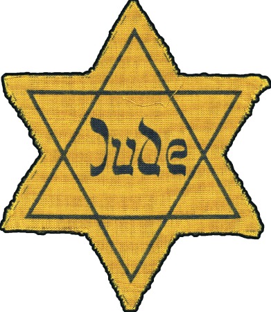 Stamp of Israel » Israel: The Holocaust - Anti-Semetic POLISH STAR: Star on thin cloth & cut to shape, ve