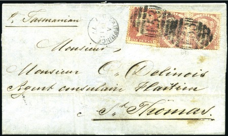 Stamp of Great Britain » British Post Offices Abroad HAITI, PORT-AU-PRINCE: 1877 (Jul 11) Entire to St.