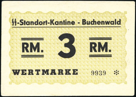 Stamp of Israel » Israel: The Holocaust - Paper Money, Chits, etc. BUCHENWALD: Mixed lot of 12 banknotes from 0.50RM