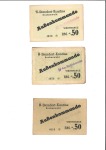 Stamp of Israel » Israel: The Holocaust - Paper Money, Chits, etc. BUCHENWALD: Mixed lot of 7 banknotes being food to