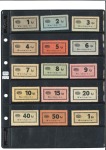 Stamp of Israel » Israel: The Holocaust - Paper Money, Chits, etc. HOLLEISCHEN: Collection of Wertmerke from 1Rpf to