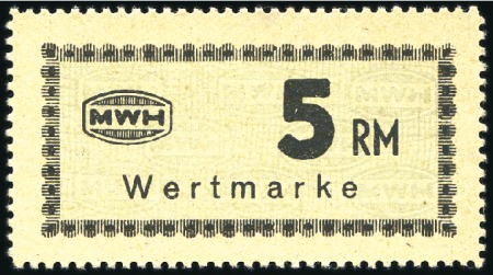 Stamp of Israel » Israel: The Holocaust - Paper Money, Chits, etc. HOLLEISCHEN: Collection of Wertmerke from 1Rpf to