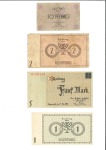 Stamp of Israel » Israel: The Holocaust - Paper Money, Chits, etc. LITZMANSTADT: Complete set of seven Ghetto banknot