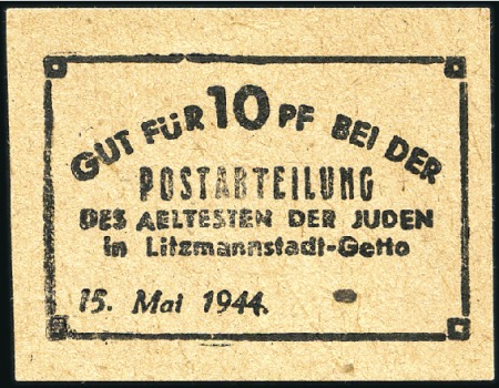 Stamp of Israel » Israel: The Holocaust - Paper Money, Chits, etc. LITZMANSTADT: Attractive group of 37 chits, mostly