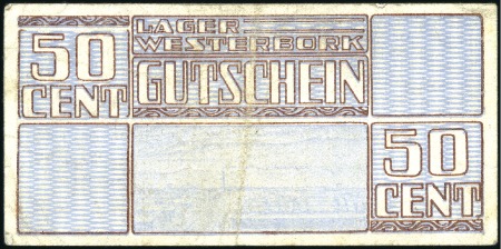 Stamp of Israel » Israel: The Holocaust - Paper Money, Chits, etc. WESTERBORK: Three different banknotes, mixed, scar
