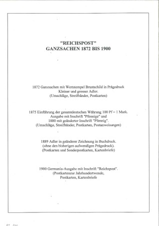 Stamp of Germany » Germany Collections and Large Lots 1872-1901, POSTAL STATIONERY collection mounted on
