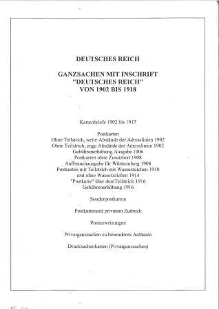 Stamp of Germany » Germany Collections and Large Lots 1902-18, GERMANIA POSTAL STATIONERY collection mou
