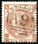 Stamp of Great Britain » British Post Offices Abroad » Mailboats P&O MAILBOATS: Stamp selection incl. 4d vermilion 