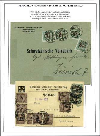 Stamp of Germany » Germany Collections and Large Lots 1923 INFLA collection neatly mounted on 80 exhibit