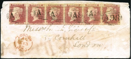 Stamp of Great Britain » British Post Offices Abroad » Mailboats CUNARD MAILBOATS, A98: 1862 Pink envelope with ori