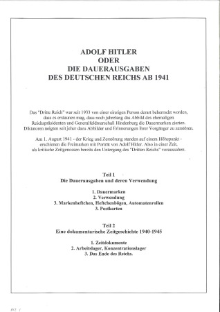 Stamp of Germany » Germany Collections and Large Lots 1941-45, Hitler definitives specialised collection