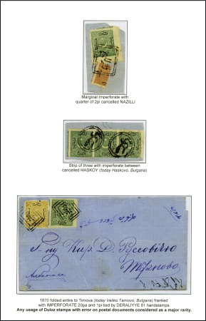 Stamp of Turkey DULOZ: 1865-82 Exhibition collection beautifully p