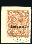 Stamp of British Levant  » Field Post Office in Salonica 1916 1/2d green, 2d orange and 3d bluish violet wi