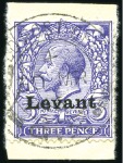 Stamp of British Levant  » Field Post Office in Salonica 1916 1/2d green, 2d orange and 3d bluish violet wi