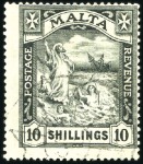 Stamp of Malta 1863-1930, Attractive used collection incl. variou