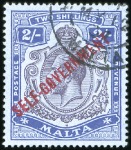 Stamp of Malta 1863-1930, Attractive used collection incl. variou