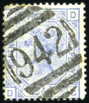 Stamp of Great Britain » British Post Offices Abroad CYPRUS, LIMASSOL: GB 2 1/2d rosy mauve COMPLETE SE