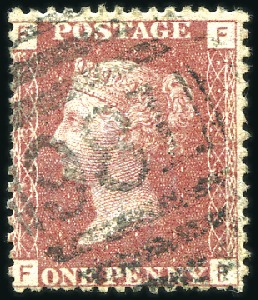 Stamp of Great Britain » British Post Offices Abroad CYPRUS, PAPHOS: GB 1d Red plates 201, 206 and 213